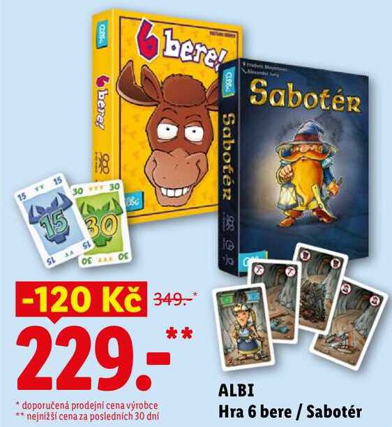 ALBI Hra 6 bere/ abotér Lidl