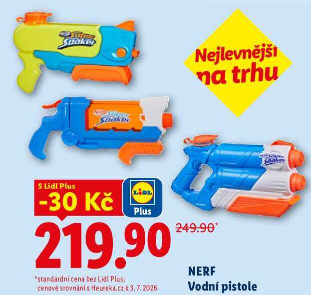 NERF Vodní pistole Lidl