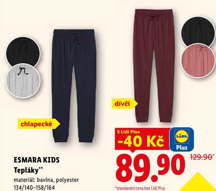 ESMARA KIDS Tepláky Lidl