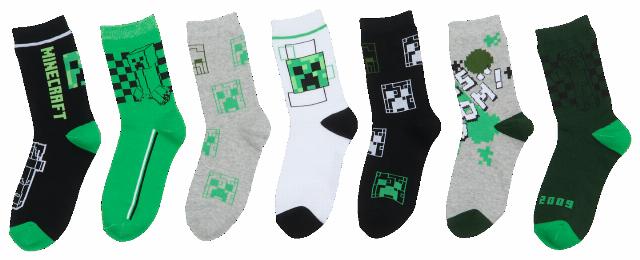 MINECRAFT Ponožky 7 párů Kaufland