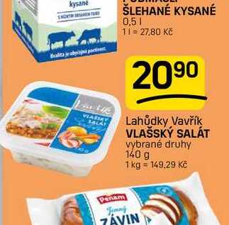 VLAŠSKÝ SALÁT vybrané druhy 140 g