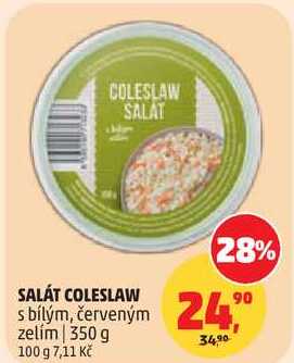 SALÁT COLESLAW s bílým, červeným zelím, 350 g