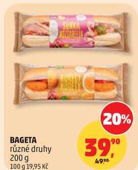 BAGETA různé druhy, 200 g