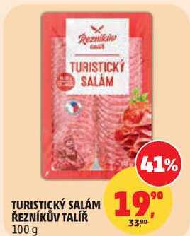TURISTICKÝ SALÁM ŘEZNÍKŮV TALÍŘ, 100 g