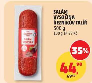 SALÁM VYSOČINA ŘEZNÍKŮV TALÍŘ, 300 g