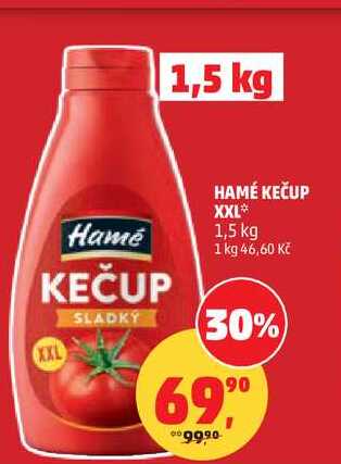 HAMÉ KEČUP XXL, 1,5 kg 