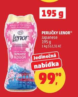 PERLIČKY LENOR Japanese, 195 g Penny Market