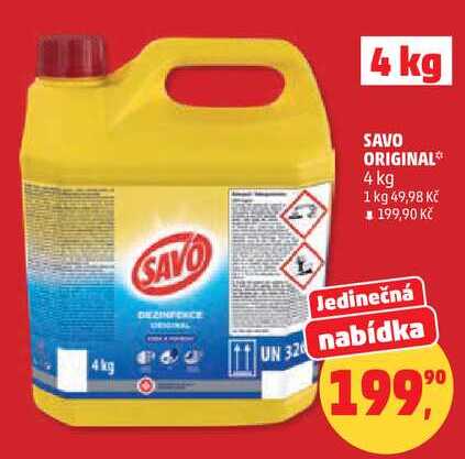 SAVO ORIGINAL, 4 kg Penny Market
