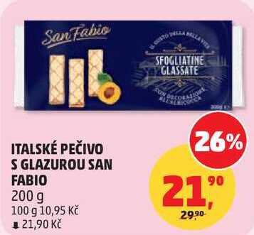 ITALSKÉ PEČIVO S GLAZUROU SAN FABIO, 200 g 