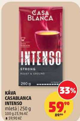 KÁVA CASABLANCA INTENSO mletá, 250 g