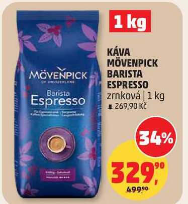 KÁVA MÖVENPICK BARISTA ESPRESSO zrnková, 1 kg