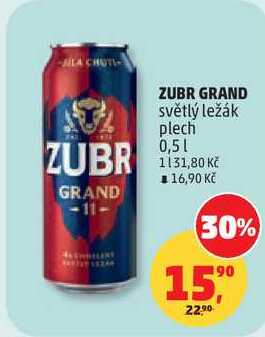 Zubr Grand 11 plech, 0,5 l