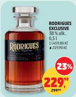 RODRIGUES EXCLUSIVE 38% alk., 0,5 l