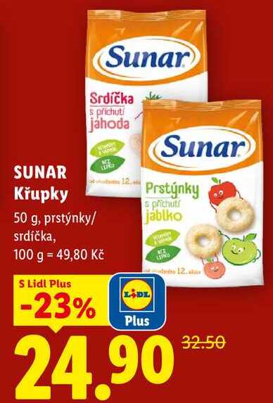 SUNAR Křupky, 50 g Lidl
