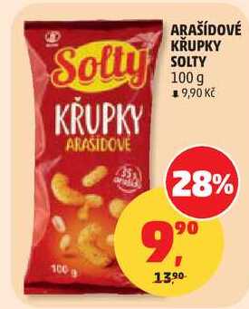 ARAŠÍDOVÉ KRUPKY SOLTY, 100 g
