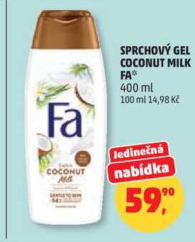 SPRCHOVÝ GEL COCONUT MILK FA, 400 ml Penny Market