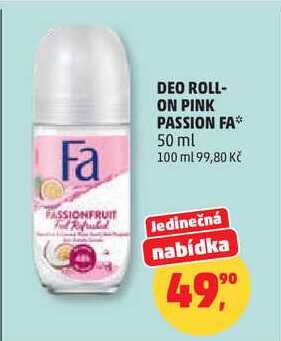DEO ROLL- ON PINK PASSION FA, 50 ml Penny Market