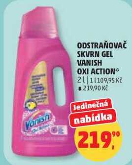 ODSTRAŇOVAČ SKVRN GEL VANISH OXI ACTION, 2 l