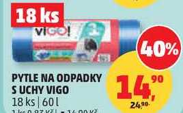 PYTLE NA ODPADKY SUCHY VIGO, 18 ks 