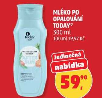 MLÉKO PO OPALOVÁNÍ TODAY, 300 ml Penny Market