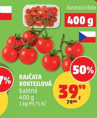 RAJČATA KOKTEJLOVÁ balená, 400 g
