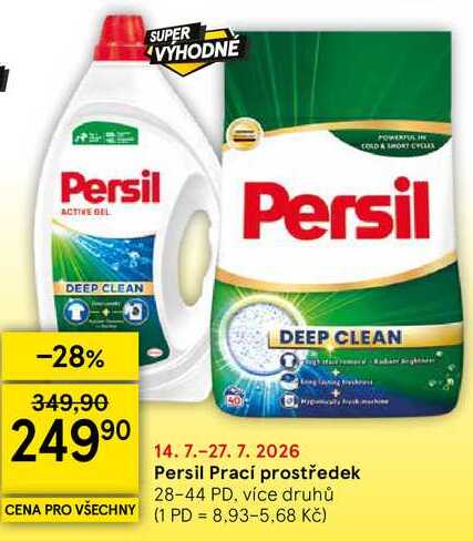 Persil Prací prostředek, 28-44 PD, více druhů Tesco