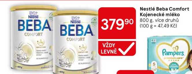 Nestlé Beba Comfort Kojenecké mléko, 800 g Tesco