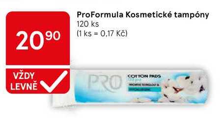 ProFormula Kosmetické tampóny, 120 ks