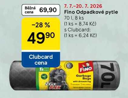 Fino Odpadkové pytle, 70 l, 8 ks 