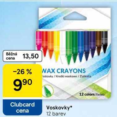 Voskovky, 12 barev 