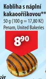Kobliha s náplní kakaooříškovou, 50 g