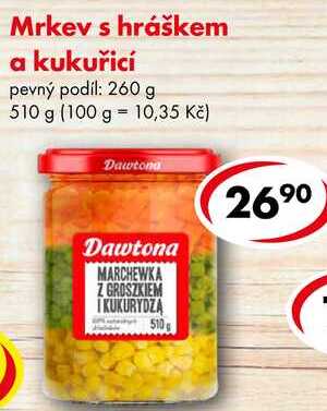 Mrkev s hráškem a kukuřicí, 510 g