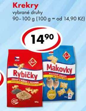 Krekry, 90-100 g