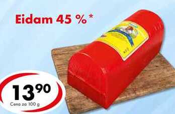 Eidam 45 %*, Cena za 100 g