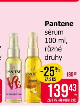 Pantene sérum 100 ml, různé druhy