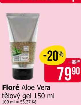 Floré Aloe Vera tělový gel 150 ml