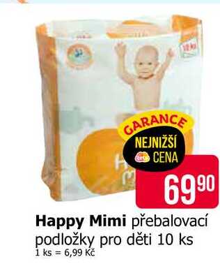 Happy Mimi přebalovací podložky pro děti 10 ks