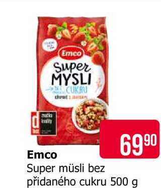 Emco Super müsli bez přidaného cukru 500 g 