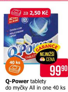Q-Power tablety do myčky All in one 40 ks 