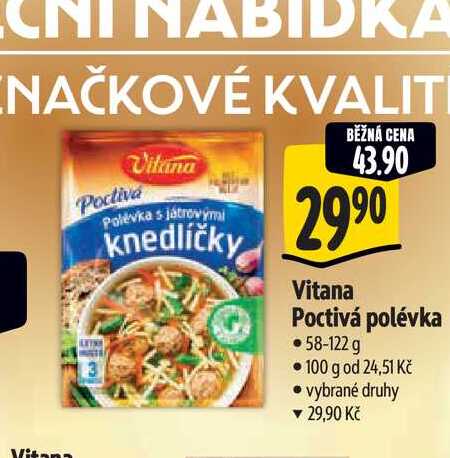 Vitana Poctivá polévka 58-122 g