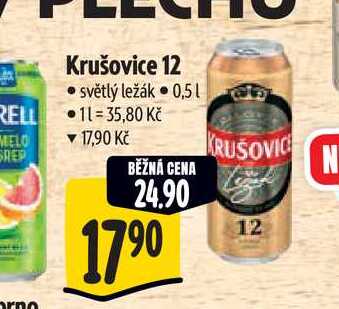 Krušovice 12 0,5 l