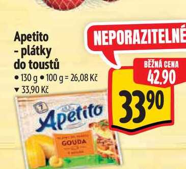 Apetito - plátky do toustů 130 g