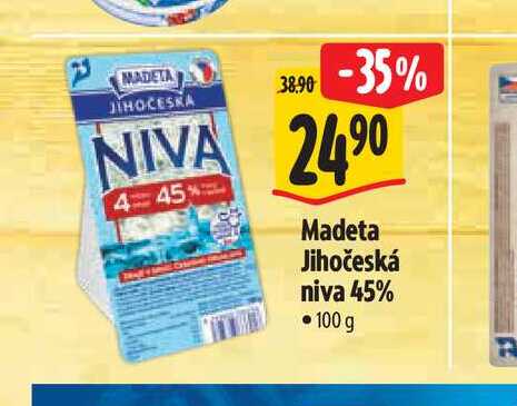 Madeta Jihočeská niva 45% 100 g