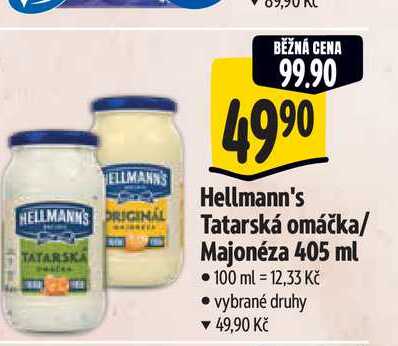 Hellmann's Tatarská omáčka/ Majonéza 405 ml