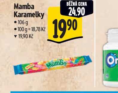Mamba Karamelky 106 g
