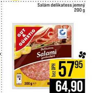 Salám delikatess jemný 200 g
