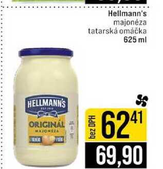 Hellmann's majonéza tatarská omáčka 625 ml 