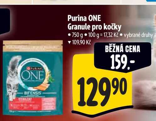 Purina ONE Granule pro kočky 750 g