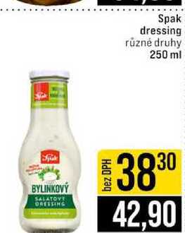 Spak dressing různé druhy 250 ml