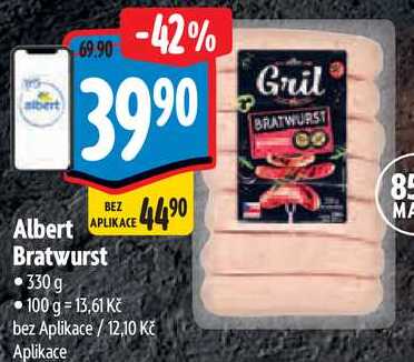 Albert Bratwurst, 330 g